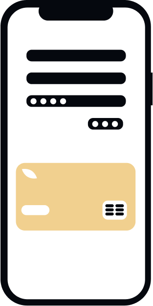 Securely deposit via credit card